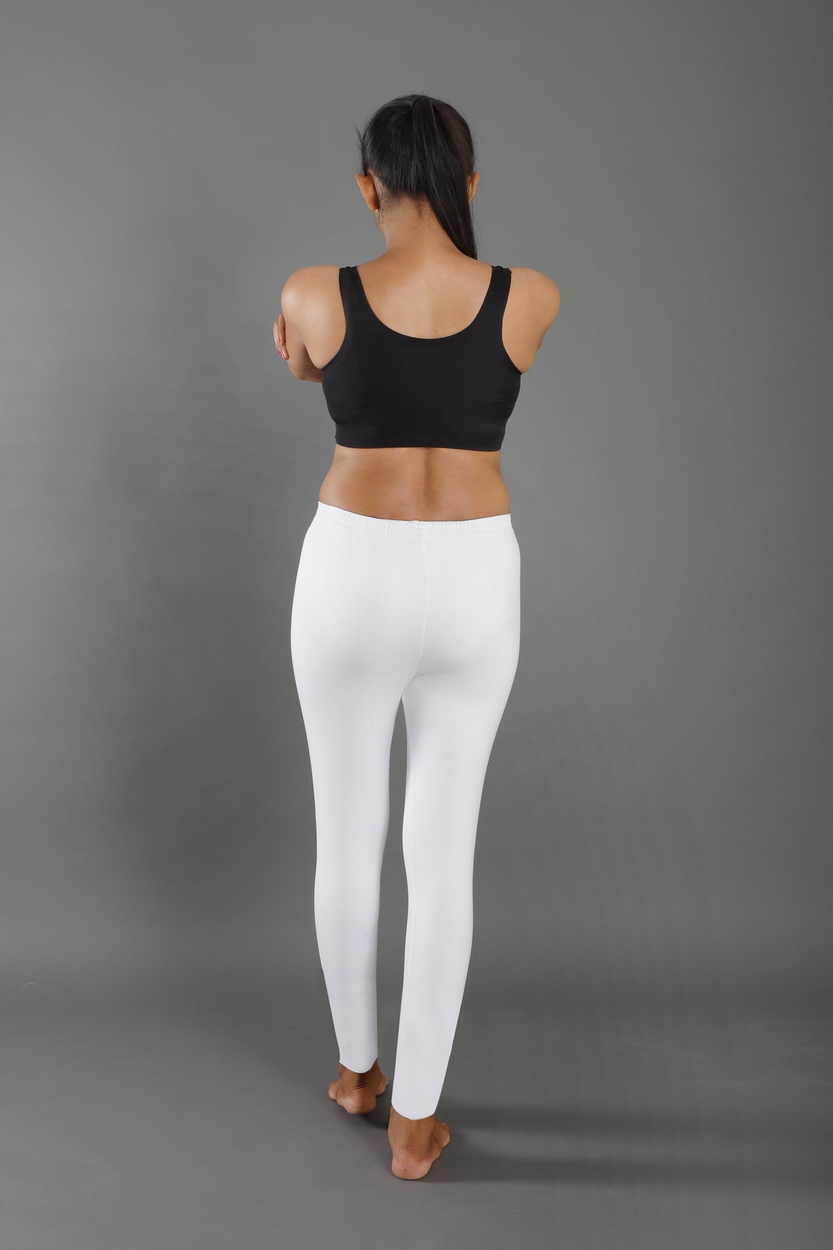 Premium Cotton Blend Ankle Leggings – All-Day Comfort Woman