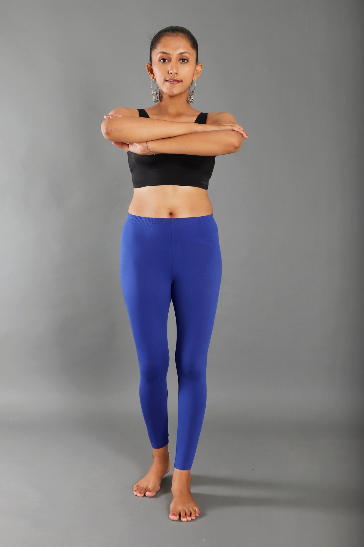 Premium Cotton Blend Ankle Leggings – All-Day Comfort Woman
